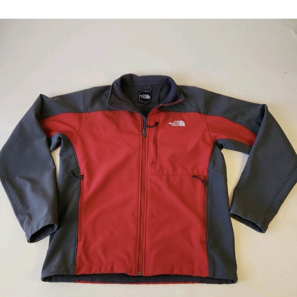 The North Face Red and Gray Soft Shell Jacket. Size XXL. For Men